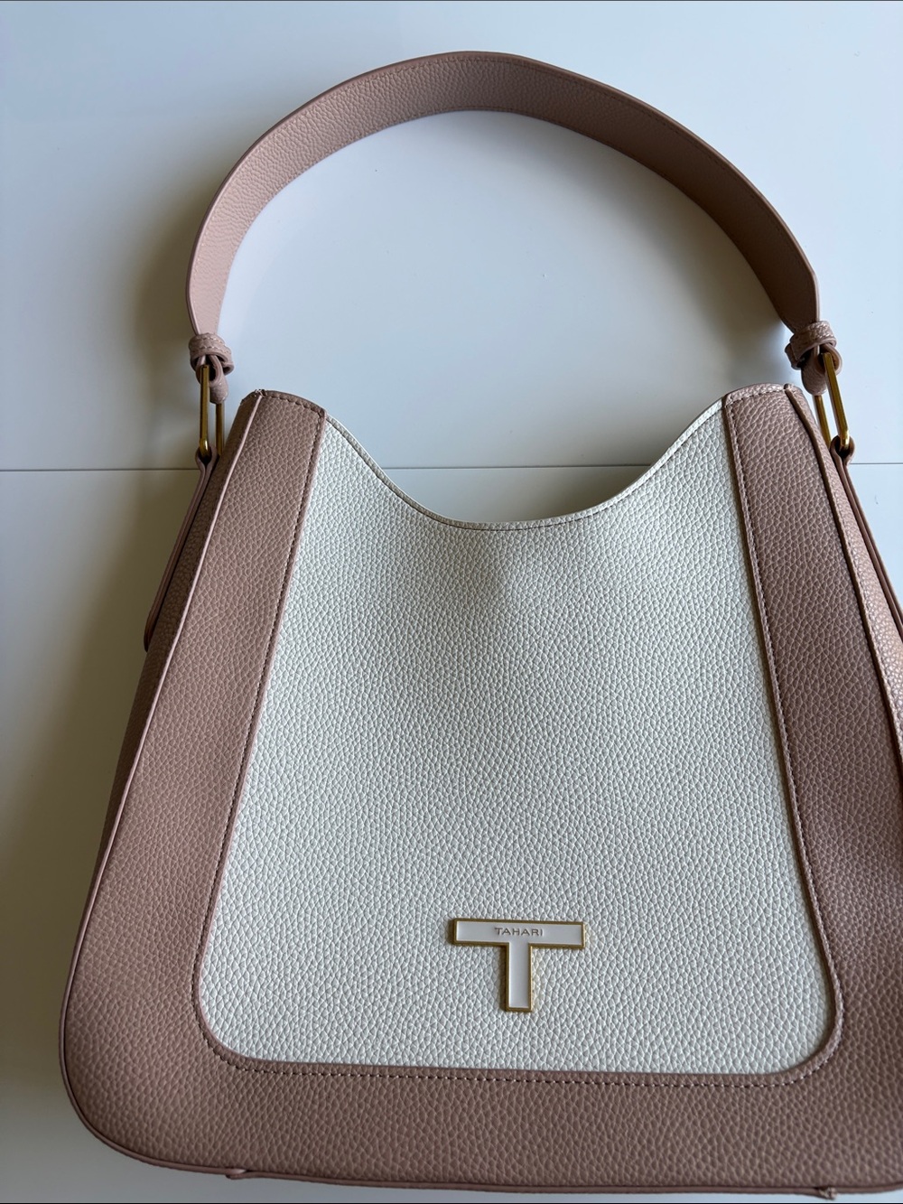 T Tahari vegan leather hobo bag. NWOT